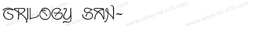Trilogy San字体转换